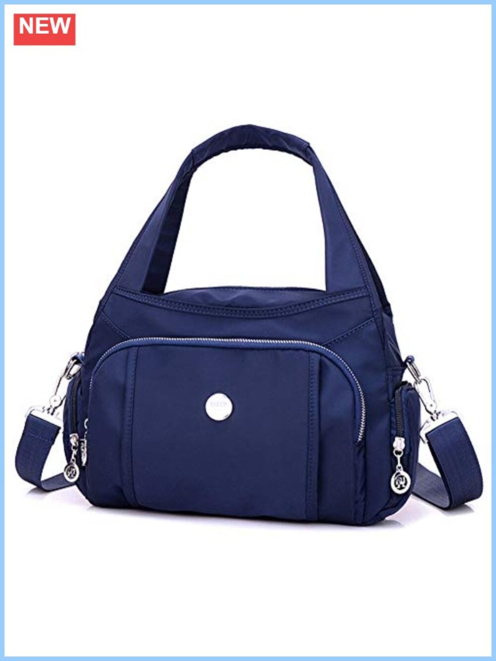 Waterproof Nylon Crossbody Bag Multi-Pocket Travel Shoulder Purse Women